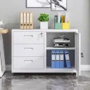 Mobile Metal Filing Cabinet with Lock Drawers thumbnail 3