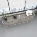 Lockable Low Office Partition Cabinet thumbnail 3