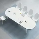 Boardroom Sleek Curved Conference Table - Maoters thumbnail 4
