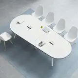 Boardroom Sleek Curved Conference Table - Maoters thumbnail 4
