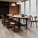 Meeting Room Solid Wood Large Conference Table - Maoters thumbnail 4