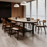 Meeting Room Solid Wood Large Conference Table - Maoters thumbnail 4