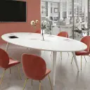 Modern Office Oval Conference Table - Maoters thumbnail 4