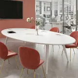 Modern Office Oval Conference Table - Maoters thumbnail 4