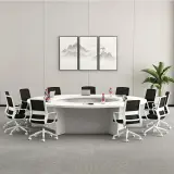 Modern Office Round Conference Table - Maoters thumbnail 4