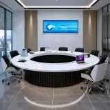 Executive Boardroom Round Conference Table - Maoters thumbnail 4