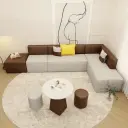 DIY Minimalist Modern Sofa Creative Spliced Modular Couch thumbnail 4