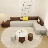 DIY Minimalist Modern Sofa Creative Spliced Modular Couch thumbnail 4