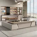 Modern Simple Electric Desk – Smart Sit Stand Up Desk for Office thumbnail 4