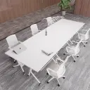 Modern Mobile Folding Meeting Table - Maoters thumbnail 3