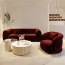 Modern Style Red Vertical Sofa thumbnail 3