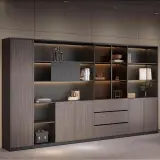 Modern Classic Wood Office Cabinet – Floor Standing thumbnail 3