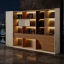 Luxury Wood Grain Filing Cabinet With Lights thumbnail 3