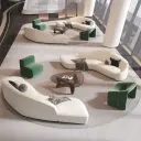 Modern Curved Sofa for Lobby Areas thumbnail 2