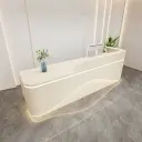 Elegant Beige-style Reception Desk - Maoters thumbnail 3
