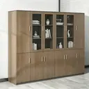 Modern Minimalist Wooden Office Filing Cabinet thumbnail 3