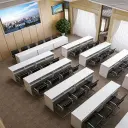 Office Training Table with Open Storage - Maoters thumbnail 4
