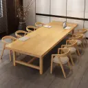 Modern Office Natural Wood Conference Table - Maoters thumbnail 4