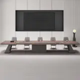 Modern Luxury Wood Conference Table with Cable Management - Maoters thumbnail 4