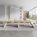 Minimal Rounded Edge Executive Meeting Table - Maoters thumbnail 4