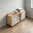 Mobile Lockable Low Office Cabinet thumbnail 4