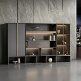 Modern Wooden Office Storage and Display Cabinet thumbnail 4