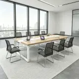 Workplace Light Wood Long Conference Table - Maoters thumbnail 4
