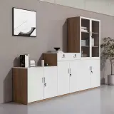 Office File Cabinet Wooden Low – High thumbnail 3