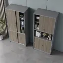 Wooden Sliding Door Office File & Book Cabinet thumbnail 4