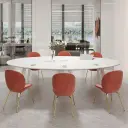 Modern Office Oval Conference Table - Maoters thumbnail 2