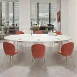 Modern Office Oval Conference Table - Maoters thumbnail 2