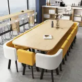 Office Lounge Rounded Wood Conference Table - Maoters thumbnail 2