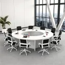Modern Office Round Conference Table - Maoters thumbnail 2