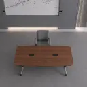 Training Room Dark Wood Conference Table - Maoters thumbnail 3