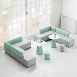 Modern Minimalist Sofa Lounge Creative Relaxation Area thumbnail 3