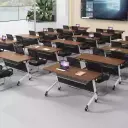 Modern Foldable Rolling Conference Table - Maoters thumbnail 2