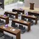 Modern Wood Training Room Desk - Maoters thumbnail 2