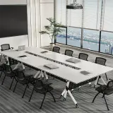 Mobile Modular Rectangle Training Table - Maoters thumbnail 4