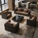 Elegant and Luxurious Straight Sofa thumbnail 4