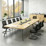 Minimalist Long Rectangular Conference Table - Maoters thumbnail 4