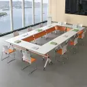 Modern Mobile Foldable Training Table - Maoters thumbnail 2