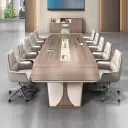 Elegant Light Luxury Conference Table - Maoters thumbnail 4