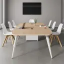 Modern Simple Long Oval Conference Table - Maoters thumbnail 4