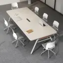 Modern Rectangular Office Conference Table - Maoters thumbnail 2