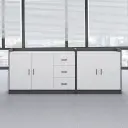 Modern Wooden Credenza – Room Divider & File Storage thumbnail 2