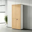 Locking Office Filing Cabinet with Bookshelf Design thumbnail 2