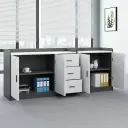 Modern Wooden Credenza – Room Divider & File Storage thumbnail 3
