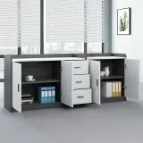 Modern Wooden Credenza – Room Divider & File Storage thumbnail 3
