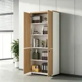 Locking Office Filing Cabinet with Bookshelf Design thumbnail 3
