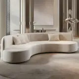 Semi-Circular Lounge Sofa for Business Lobbies thumbnail 1